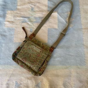 VINTAGE FOSSIL TAPESTRY CROSSBODY BAG